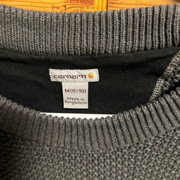 Carhartt women’s Gray Knit Sweater medium - Picture 2 of 7